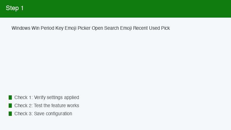 Windows Win Period Key Emoji Picker Open Search Emoji Recent Used Pick
