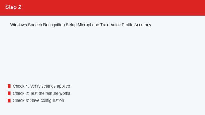 Windows Speech Recognition Setup Microphone Train Voice Profile Accuracy