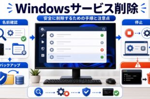 Windowsサービス削除前に名前確認、バックアップ、停止、削除を整理した完成Image2アイキャッチ