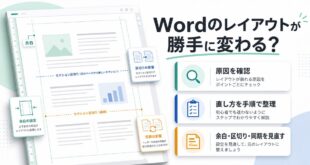 Wordのレイアウトが勝手に変わる原因と直し方を整理したアイキャッチ画像