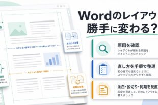 Wordのレイアウトが勝手に変わる原因と直し方を整理したアイキャッチ画像