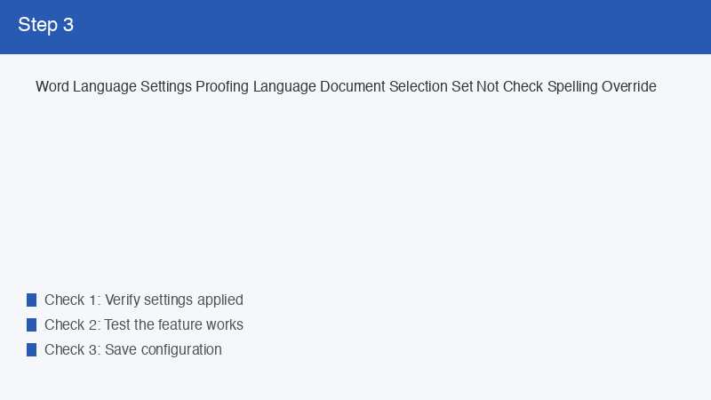 Word Language Settings Proofing Language Document Selection Set Not Check Spelli
