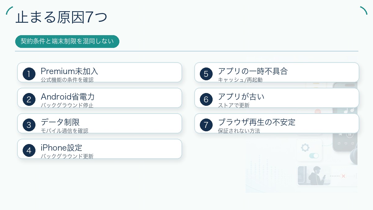 止まる原因7つの図解