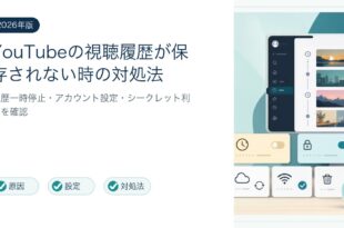 YouTubeの視聴履歴が保存されない原因と対処法を整理した図解