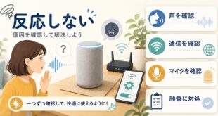 Alexaが反応しない時に声通信マイク設定を順番に確認する流れを整理したアイキャッチ画像