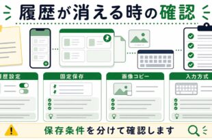 履歴設定、固定保存、画像コピー、入力方式を整理した日本語アイキャッチ画像