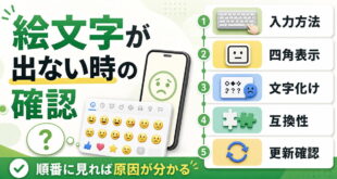 Androidの絵文字が表示されない時の確認ポイント