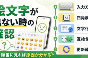 Androidの絵文字が表示されない時の確認ポイント