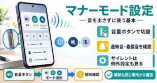 Androidのマナーモード設定と解除方法をまとめたアイキャッチ画像