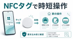 タップ、起動、家の操作、書き込み前の確認を整理した日本語アイキャッチ画像