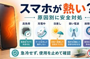スマホが熱くなる時に高負荷充電中日差し弱い電波故障サインを確認して安全に対処するアイキャッチ