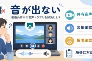 Discordの画面共有で音が出ない時に共有音声音量権限を順番に確認する流れを整理したアイキャッチ画像