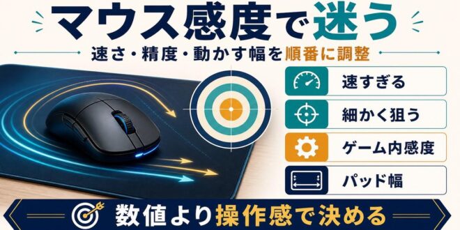 マウスのDPIは高い方がいい？FPS・MMO別のおすすめ感度と設定方法 – minto.tech