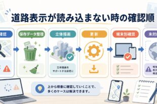 Googleストリートビューが表示されない読み込まない時に症状原因保存データ立体描画更新端末別未対応地域を確認するアイキャッチ