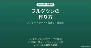 Googleスプレッドシートでプルダウンを作る方法 色分け・連動も