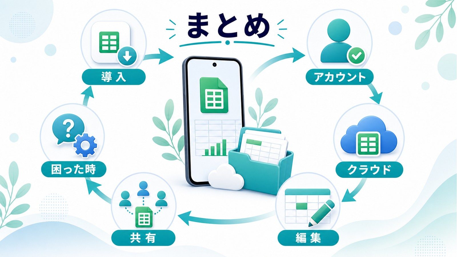 iPhoneでExcelを導入アカウントクラウド編集共有困った時の確認で使う方法のまとめ図解