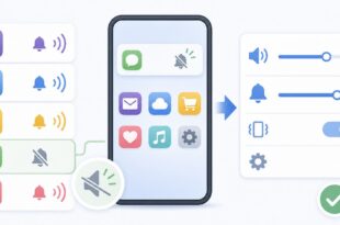 特定アプリ通知、音量設定、通知許可、サイレント状態を整理した日本語アイキャッチ画像