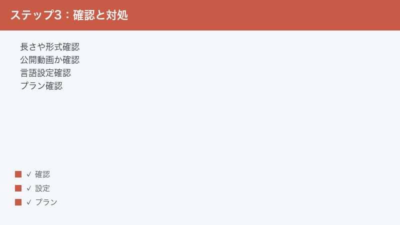 Klap check length and format check public video check language check plan
