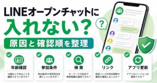 LINEオープンチャットに入れない時の原因と確認順を整理した図解アイキャッチ