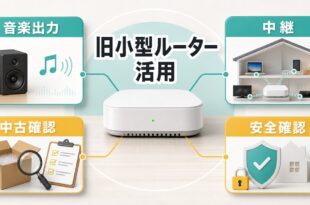 AirMac Expressの使い方として音楽出力中継中古確認安全確認を整理したアイキャッチ画像