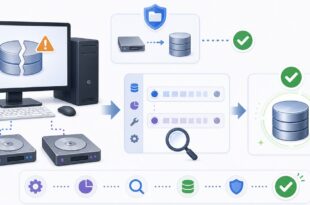 分離した保存領域、バックアップ確認、再結合、復旧確認を整理した日本語アイキャッチ画像
