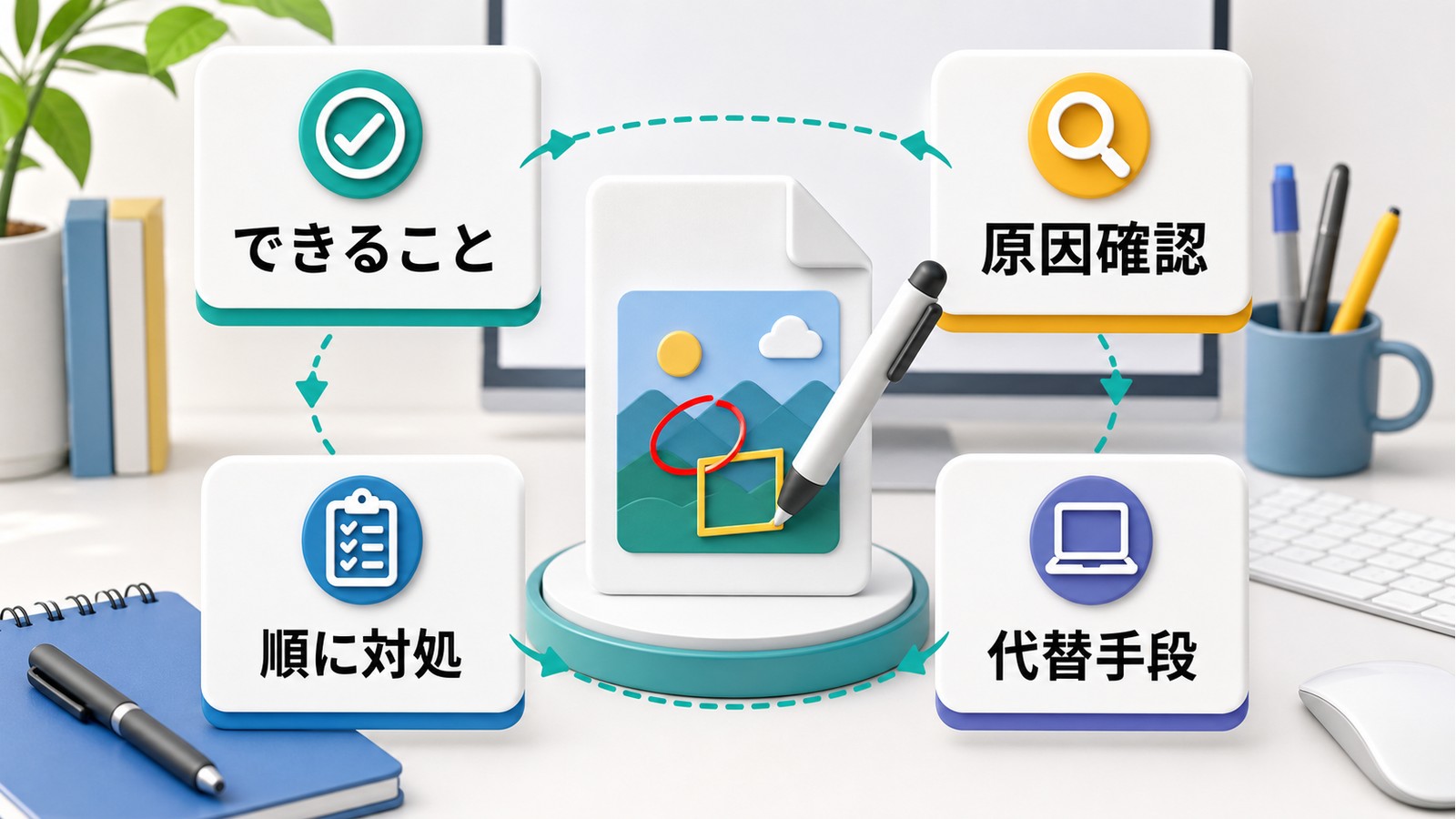 Macのプレビューで画像編集できない時にできること原因確認順に対処代替手段を整理した図解