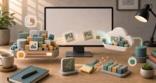 保存ブロック、写真整理、クラウド保管、不要データ整理を無文字アイコンで表した日本語アイキャッチ画像
