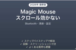 Apple Magic Mouseのスクロールが効かない・反応しない時の解決法