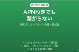 格安SIMのAPN設定を手動でしても繋がらない原因と解決法完全ガイド