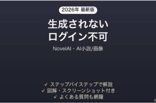 NovelAIで生成されない時の対処法