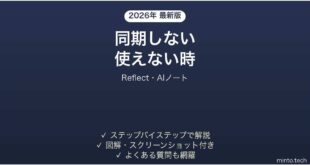 【2026年最新版】Reflect(リフレクト・AIノート)が同期しない・使えない時の対処法