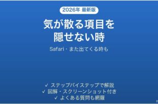 SafariのDistraction Controlが使えない時の対処法