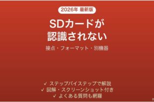 SanDiskのSDカードが認識されない・読み込めない原因と解決法完全ガイド