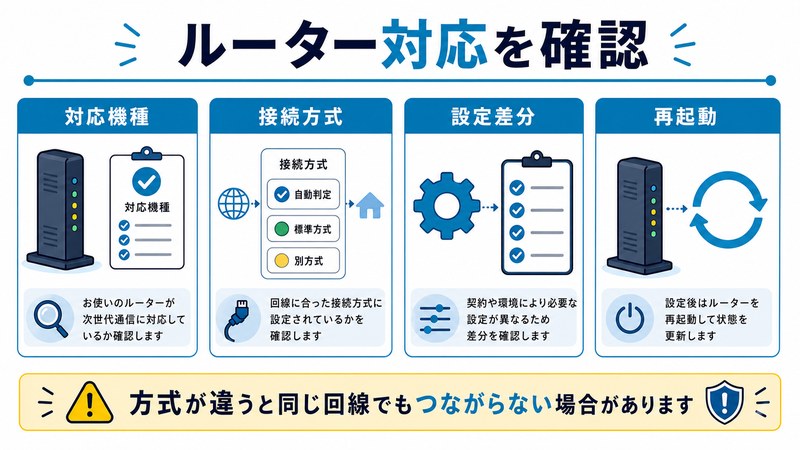 対応機種、接続方式、設定差分、再起動を整理した日本語図解