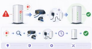 赤ランプ、ケーブル確認、電源リセット、正常ランプを整理した日本語アイキャッチ画像