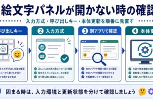 呼び出しキー、入力方式、別アプリ確認、本体更新を整理した日本語アイキャッチ画像