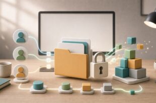 ファイル権限、所有者、アクセス付与、権限修復を無文字アイコンで整理した日本語アイキャッチ画像