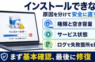 Windowsインストーラーでインストールできない時の原因と直し方