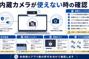 許可設定、物理シャッター、単独テスト、アプリ別権限を整理した日本語アイキャッチ画像