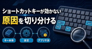 Windowsでショートカットキーが効かない原因を切り分ける図解