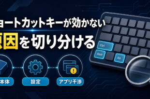 Windowsでショートカットキーが効かない原因を切り分ける図解
