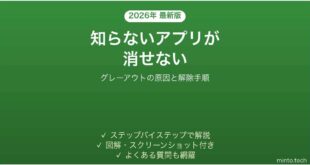 Androidで身に覚えのないアプリが消せない時の対処法