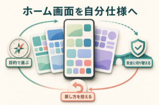 Androidのホームランチャーを目的で選び、安全に切り替えて元へ戻せるよう準備するガイド