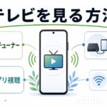 【2026年最新版】Androidでテレビを視聴する3つの方法【フルセグ/ワンセグ・AndroidTV・アプリ】