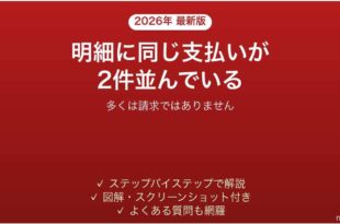 キャッシュレス決済で明細に2件ある時の確認と切り分けの手順