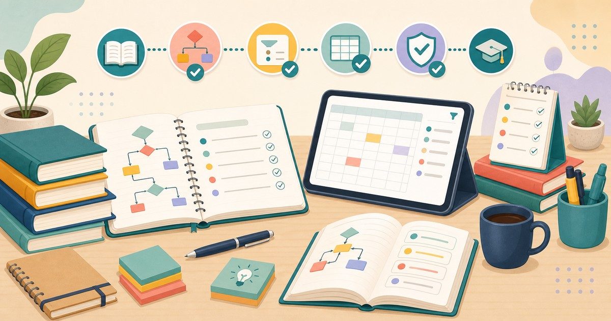 Excelの関数を学ぶ関連書籍や学習環境の図解