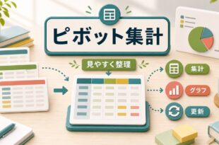 Excelのピボットテーブルで集計を見やすく整理する図解