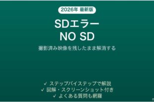 GoProにSDエラー・NO SDが出る時の対処法