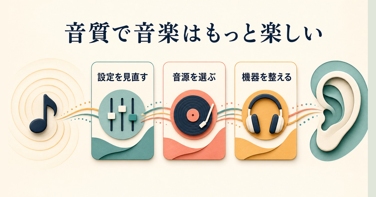 iPhoneの音質を設定・音源・機器から見直すポイント