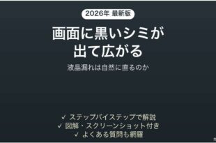 iPhoneの画面に黒いシミが出て広がる時の対処法